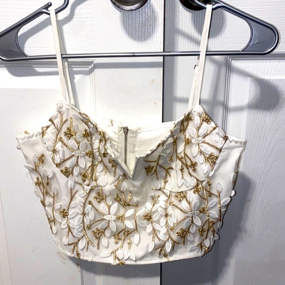 Cute white crop top